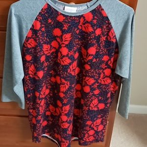 LuLaRoe Randy Large 3/4 sleeve tee